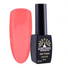 Oja semipermanenta, Global Fashion, London, 8 ml, Roz 74