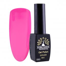 Oja semipermanenta, Global Fashion, London, 8 ml, Roz 80