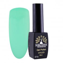 Oja semipermanenta, Global Fashion, London, 8 ml, Verde 16