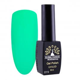 Oja semipermanenta, Global Fashion, London, 8 ml, Verde 19