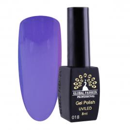 Oja semipermanenta, Global Fashion, London, 8 ml, Violet 18