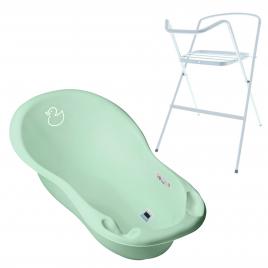 Set cadita 102 cm duck verde+ suport metalic cadita
