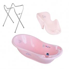 Set cadita roz kr 86 cm + suport universal + suport anatomic cadita