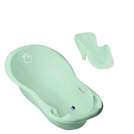 Set cadita copii duck verde 86 cm cu senzor de temperatura + suport anatomic cadita