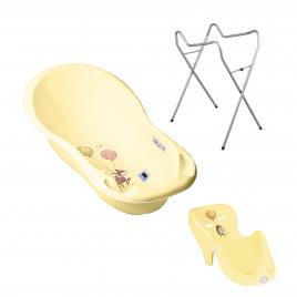 Set pachet cadita forest fairytail 102 cm galben + suport anatomic si suport universal