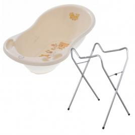 Set cadita 86 cm + suport universal metalic ms alb