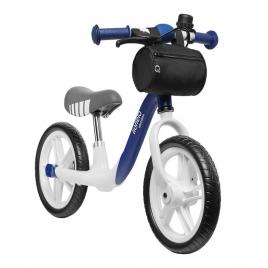 Lionelo - bicicleta fara pedale arie, cu claxon, saculet pentru depozitare, roti din spuma eva, 12 inch, indygo