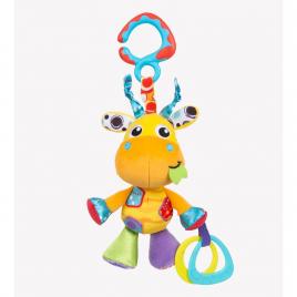 Jucarie pentru carucior, scoica auto si patut, jerry giraffe munchimal, 32 cm, playgro