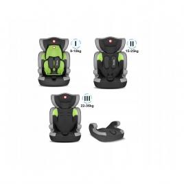 Lionelo - scaun auto levi one lime spatar detasabil, 9-36 kg, verde