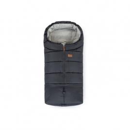 Petite&mars - sac de iarna pentru carucior, landou sau scaun auto jibot, 100x48 cm, impermeabil, cu elemente reflectorizante, extensibil, 3 in 1, charcoal grey