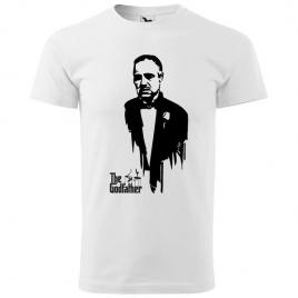 Tricou Alb, Barbati, The Godfather, Alb,