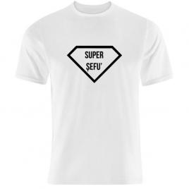 Tricou Alb, Barbati, Tricou Super Sefu ,L