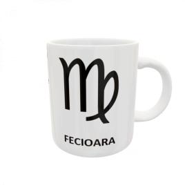 Cana personalizata Fecioara,ceramica alba, 330 ml