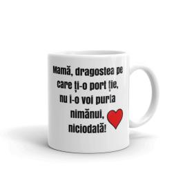 Cana personalizata Mama,ceramica alba, 330 ml