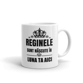 Cana personalizata Reginele,ceramica alba, 330 ml