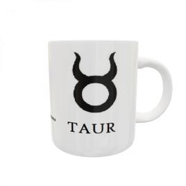 Cana personalizata Taur,ceramica alba, 330 ml