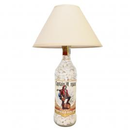 Lampa decorativa, Captain Morgan,  sticla si pietre albe, handmade,M