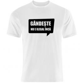 Tricou Alb, Barbati, Gandeste ,L