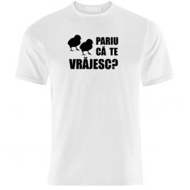 Tricou Alb, Barbati, Pariu ca te vrajesc?,M