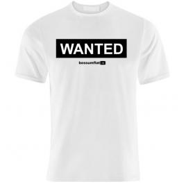 Tricou Alb, Barbati, Wanted,L