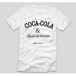 Tricou Alb, Barbati,Coca-cola ,L