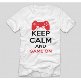 Tricou Alb, Barbati,Game ON,XXL