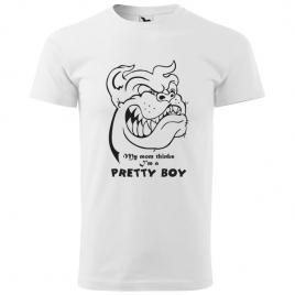 Tricou Alb, Barbati,Pretty Boy,L