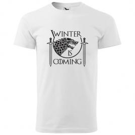 Tricou Alb, Barbati,Winter Coming,,L