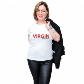 Tricou Alb, Femei,Virgin ,L