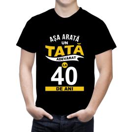 Tricou Negru,Tata adevarat la 40 de ani.,L