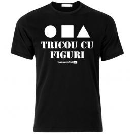 Tricou Negru,Tricou cu figuri ,M