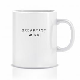 Cana personalizata Breakfast ,ceramica alba , 330 ml