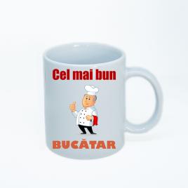 Cana personalizata Bucatar,ceramica alba , 330 ml