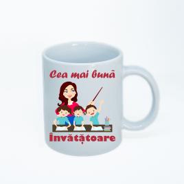 Cana personalizata Invatatoare,ceramica alba , 330 ml