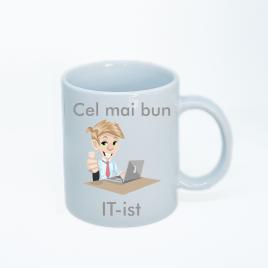 Cana personalizata It-ist,ceramica alba , 330 ml