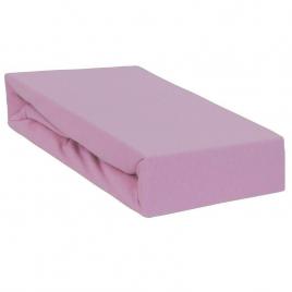 Qmini - cearceaf impermeabil cu elastic, pentru patut 120x60 cm, din jerseu, pink