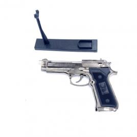 Bricheta anti vant tip pistol, metalic, cu suport pentru vitrina Dga