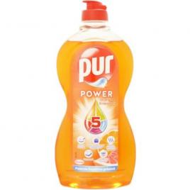 Detergent Lichid PUR Power 5 Orange&Grapefruit, Cantitate 450 ml, Aroma de Portocale&Grapefruit