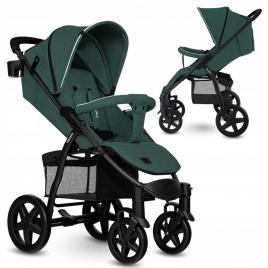 Lionelo - carucior sport annet tour, de la nastere, upf 50+, cu maner reglabil, plasa de tantari, suport biberon, saculet pentru picioare, pana la 22 kg, verde