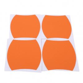 Set 4 bucati protectie zgarieturi manere usa din autocolant carbon 3d orange