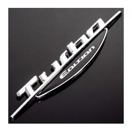Emblema auto turbo edition (reliefata 3d) - cu banda adeziva