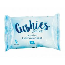 Hartie igienica umeda Cushies ultra soft, 42servetele/pachet