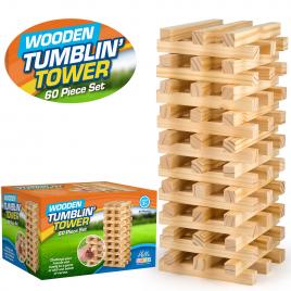 Joc Turn Jenga 60 buc., Giant Jumbo Wooden Blocks Tower, HS010