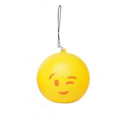 Jucarie parfumata din spuma poliuretanica, Emoji care face cu ochiul, 6.5 cm, T5061, Vivo