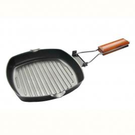 Tigaie grill cu maner rebatabil suprafata antiaderenta 24cm Alpina 2063993