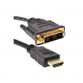 Cablu DVI-HDMI, 18 + 1 pini, pentru Tv, monitor sau consola jocuri, 3m
