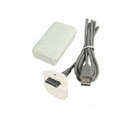 Cablu de incarcare si baterie 2800 mAh, compatibile Xbox 360