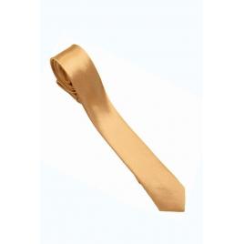 Cravata cu aspect matasos, gold, 155 x 5 cm, Vivo