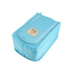 Geanta depozitare incaltaminte sau alte accesorii, albastru, 32 x 20 x 15 cm, Vivo