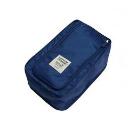 Geanta depozitare incaltaminte sau alte accesorii, albastru inchis, 32 x 20 x 15 cm, Vivo